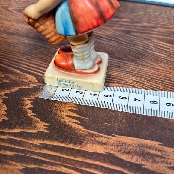 Vintage Hummel Little Helper Figurine TMK6 Goebel Girl with Basket 1980s - Picture 13 of 14
